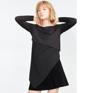 ZARA asymmetrical top